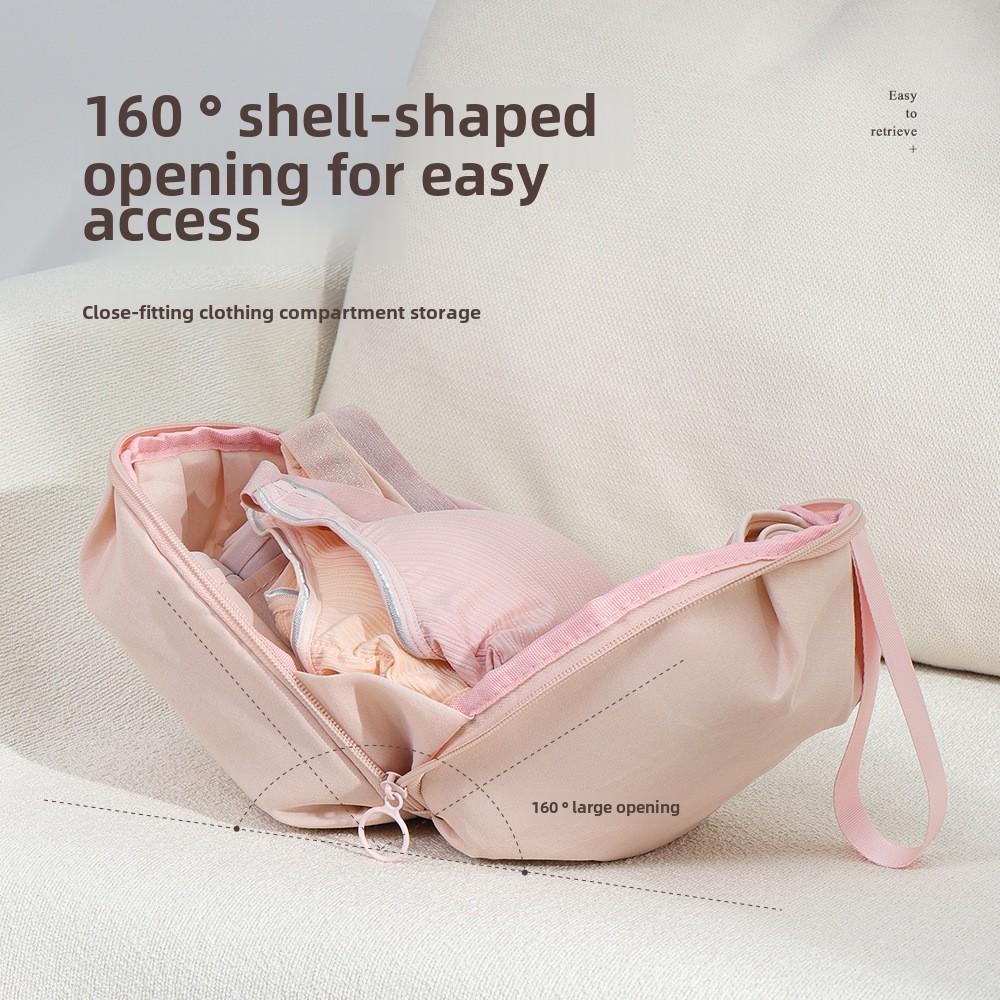 Travel Underwear Organizer Bag for Lingerie, Bras, Panties, and Socks Portable Travel Storage Bag with Multi-Compartments, Perfect for Trave