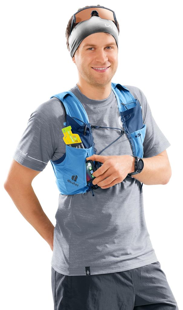 [Deuter] Running Vest Trek 9 M Blue Medium