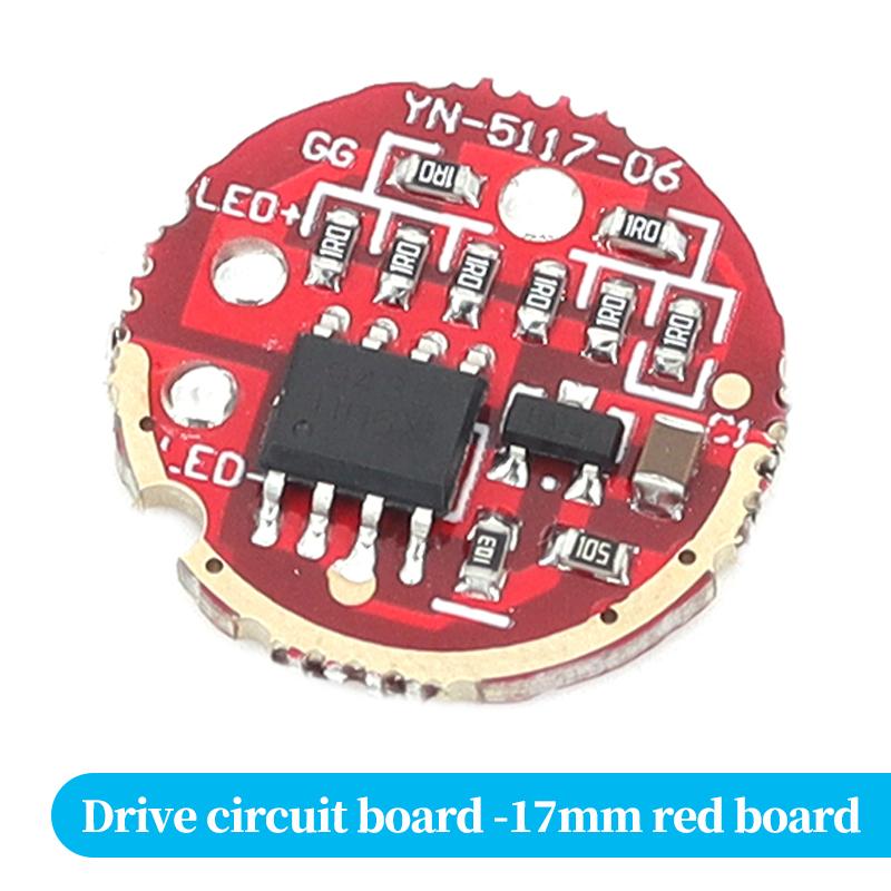 10W T6 L2 U2 LED Flashlight Driver Module 17MM 20MM Red & Blue PCB Dimmable Torch Constant Current Control