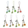 Handmade Plumeria Tassels Heart Ornament Hanging Pendant Beads Phone Chain Alloy Texture for Home and Car Decoration