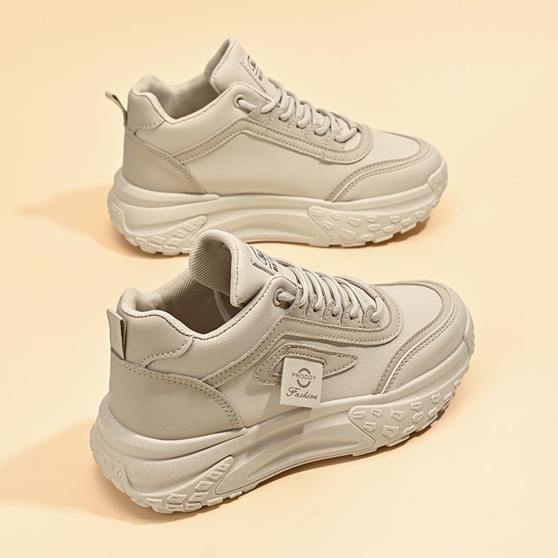 

инс корейская версия кроссовок на толстой подошве с высоким верхом папины кроссовки 2025 осень новые студенческие беговые спортивные туфли увеличивают рост повседневные Q036 40