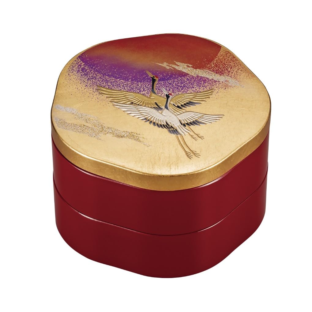 Maeju lacquerware 5.0 Flower Weight Tensho Crane (G) 6R-527