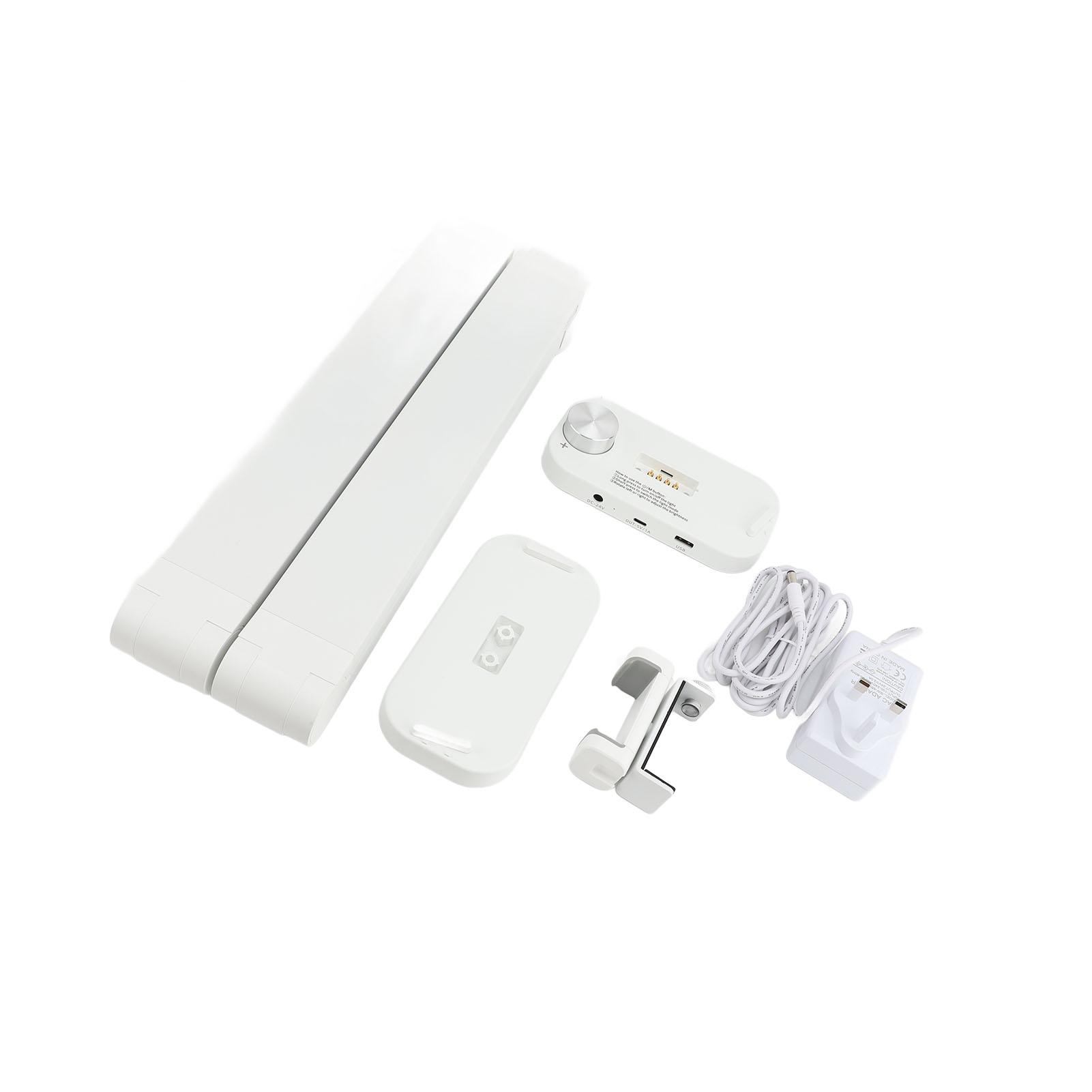 

40 Вт Полулунный светильник для маникюрного стола 3500 лм 10 уровней яркости Регулируемая цветовая температура 3000-6000 К UK Plug