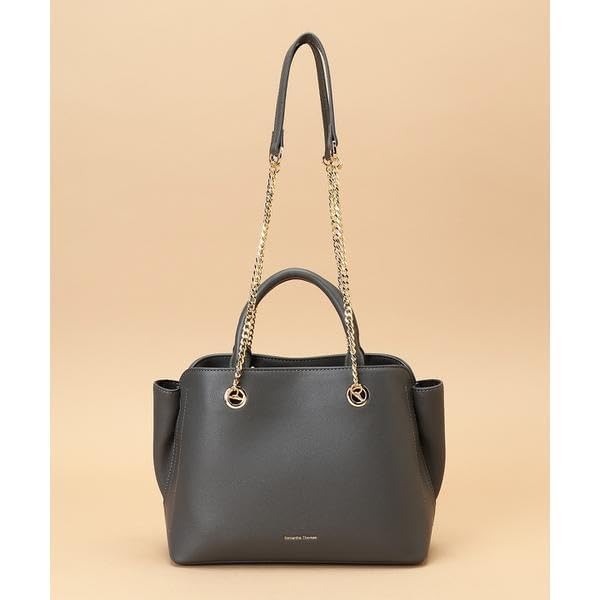Tote Bag 2way Synthetic Leather Tote Bag 00032320135331 Gray [Samantha Thavasa] Women's