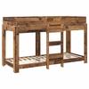Kids Bunk Bed Reclaimed Wood Look 75 x 190 cm Particleboard