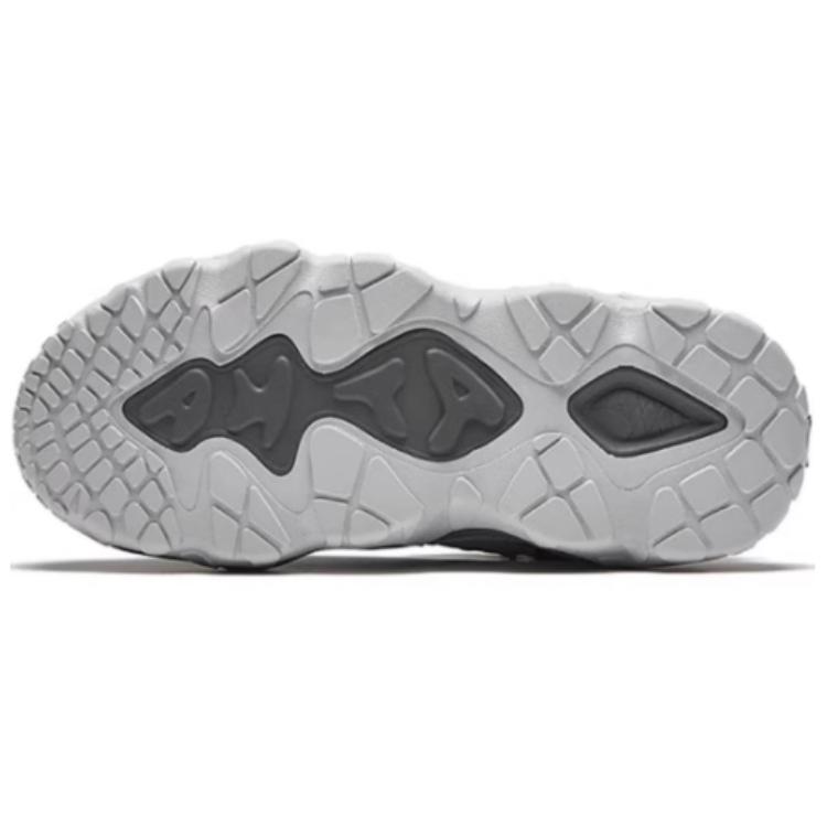 Anta Starry Comfort Plush Versatile Shock Absorbing Non-Slip Low-Top Casual Shoes Women sneaker Gray Black 922448902-2