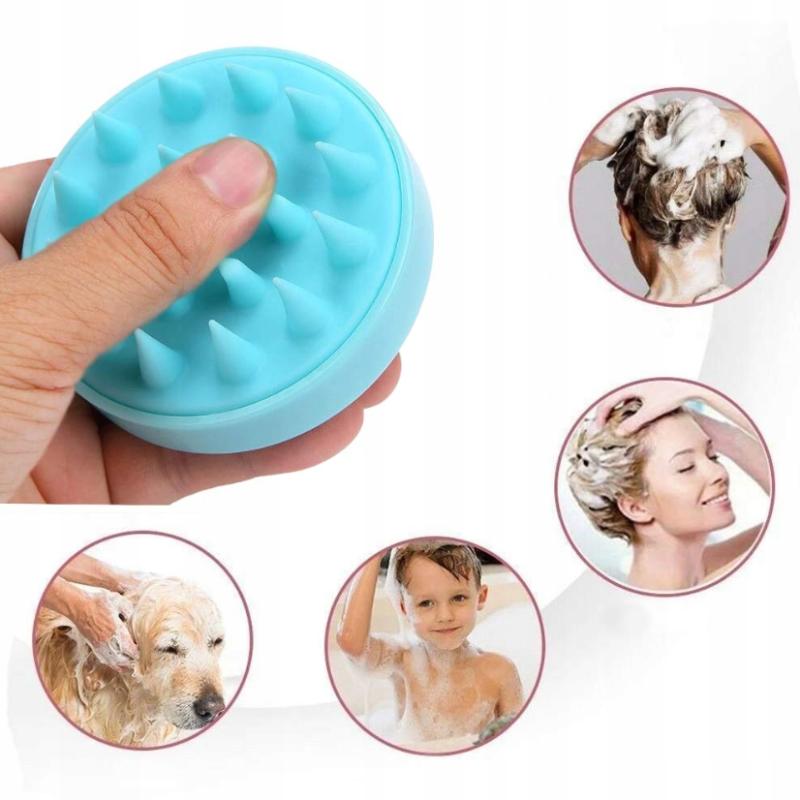 Scalp massage brush - massager for rubbing, peeling and washing hair