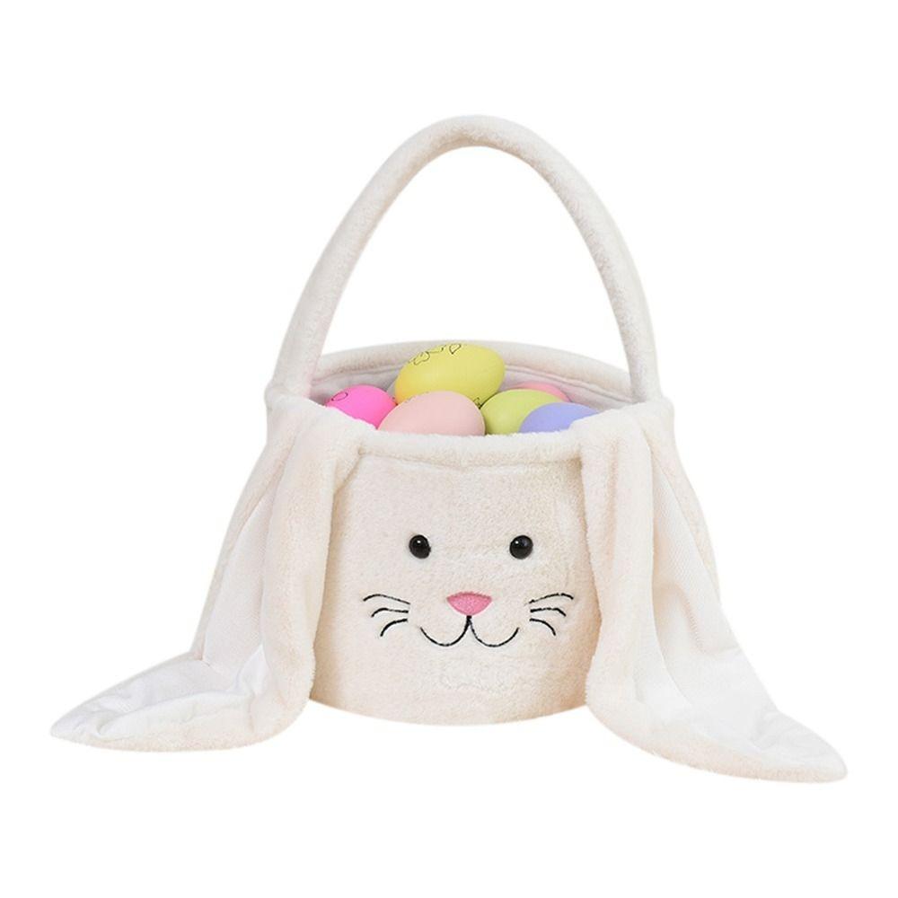 Egg Candy Baskets Bunny Handbag Large Capacity Lovely Storage Bag  Kids Party Gift