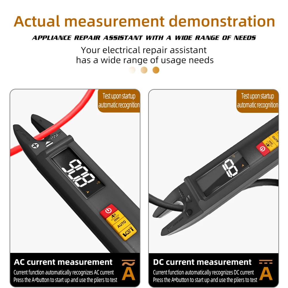 BSIDE U1 Digital Clamp Meter DC AC Professional 100A Ammeter Pliers T-RMS Current OpenJaw Electrical Tester Auto Multimeter