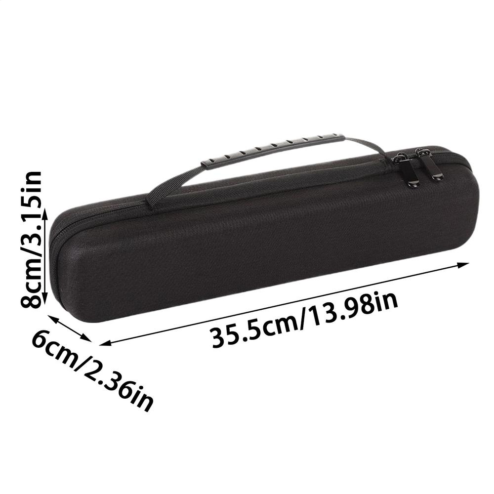 Flute Case Carrying Bag Shockproof High-Density EVA Pouch Hair Styler Flat Iron Storage Carrying Bag For Musical Instruments
