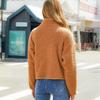 New Fuzzy Zip Up Cardigan Women's Fall Winter Jacket, Long Sleeve Plush Splicing Casual Outerwear, European American Style