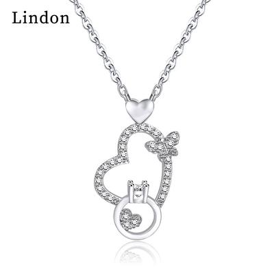 Δώρο μόδας για γυναικείο κολιέ Lindon Κρεμαστό κράμα χαλκού Ζιργκόν