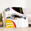 Soccer Player Action Blanket Durable Comfort Perfect for Couch Bedding Livingroom Four Seasons Multipurpose Modern