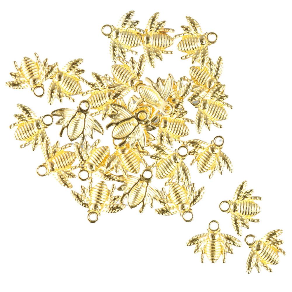 

100 шт. металлический сплав медоносная пчела подвески металлические подвески в виде пчелы DIY браслет ожерелье ювелирные изделия