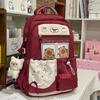 Schoolbag Contrasting Color Junior High School Student Large Capacity Schoolbag Female College Style High School Student Small Fresh Backpack Cute