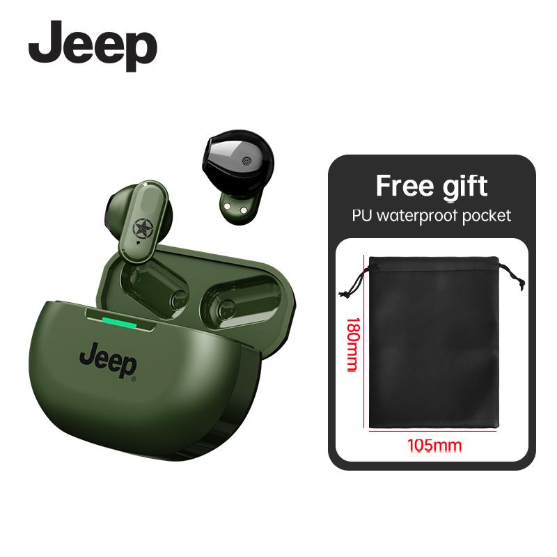 JOT2 Jeep TWS Wireless Bluetooth Earphones Sport Music Headphones HiFi Stereo Headset Noise Reduction Earbuds with Mic HD Voice