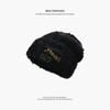 Autumn and winter rainbow candy beans plush wool hat women's plush hat thickened bag head, ear protection hat, warm knitted hat