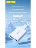PISEN Multi-Port USB Charger: Fast Charging Desktop Plug for Apple & Android Devices