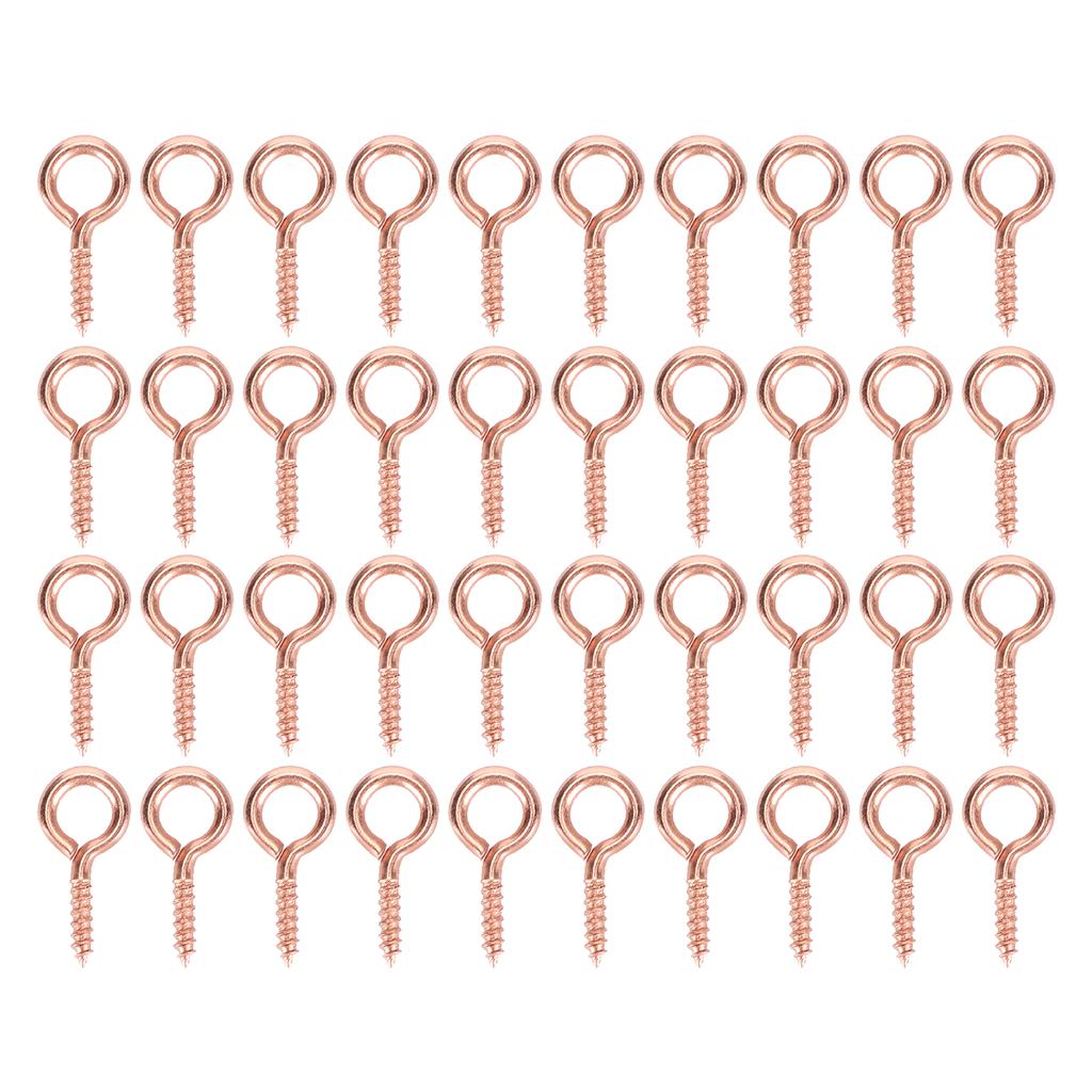 200 ks Perlové šroubovací očko Kolík Přívěsek Konektor Šroub Hrot DIY Výroba Šperků Příslušenství růžové zlato