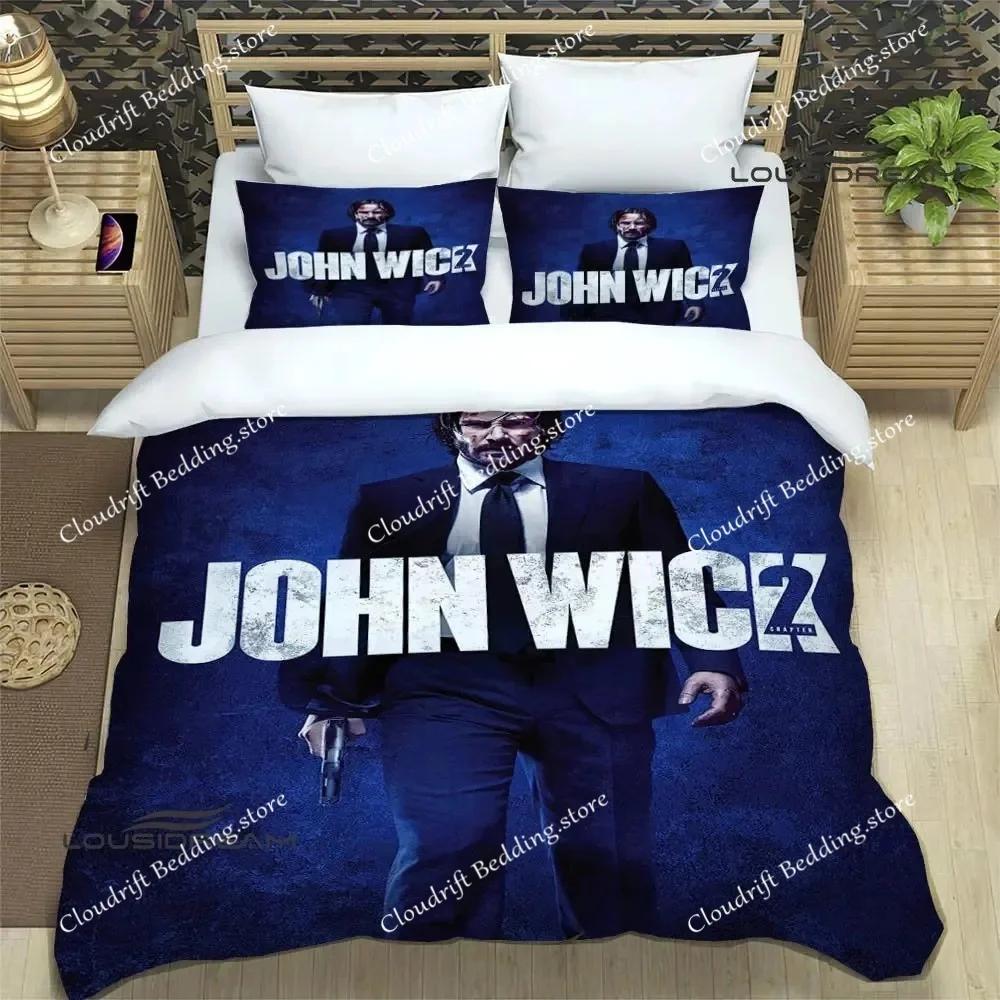 Movie John Wick printed Bedding Sets exquisite bed supplies set duvet cover bed comforter set bedding set luxury birthday gift02