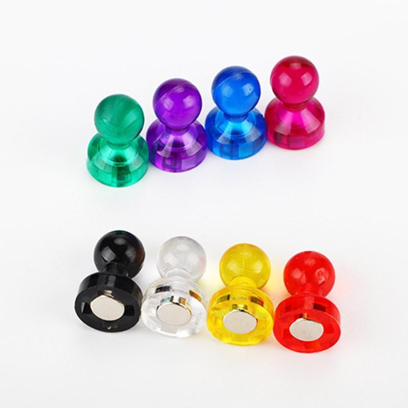 10 Counts Magnetic Push Pins for Fridge Calendars School Whiteboards Bulletboard