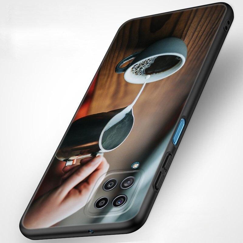 Coffee Wine Cup Phone Case For Samsung Galaxy A21 A30 A50 A52 S A13 A22 A32 A33 A53 A73 5G A11 A12 A31 A51 A70 A71 A72 Cover