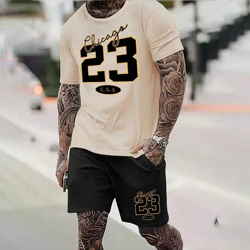 2024 New Fashion 3D Printed Men's Suit Oversized Clothing Short Sleeve Shorts Suit Men's Sportswear Summer Casual Suit