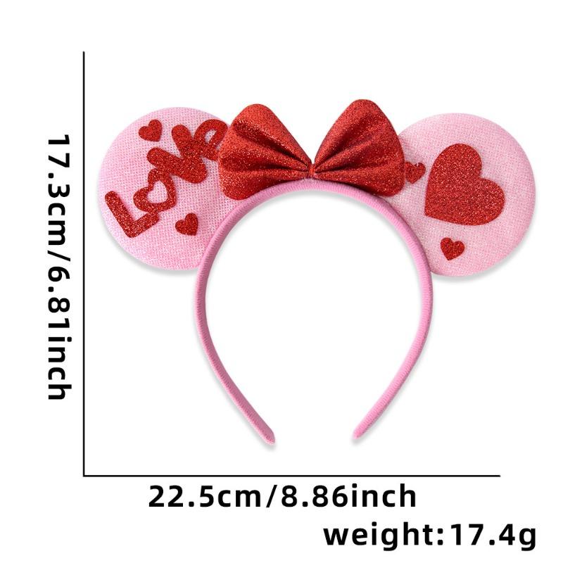 1 Valentine's Day Love Themed Headband for Valentine's Day Party Romantic Outfit with Love Elements and Diverse Design Styles