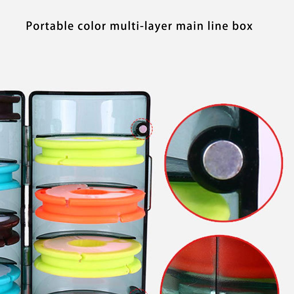 Spool Line Keeper Bobbins 4-16 Spindle Main Spool Line Spool Box Line Organizer Storage Fishing Tackle Accessories