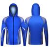 Men's Summer Breathable Camouflage Hooded Long Sleeve Sun Protection Fishing Shirt
