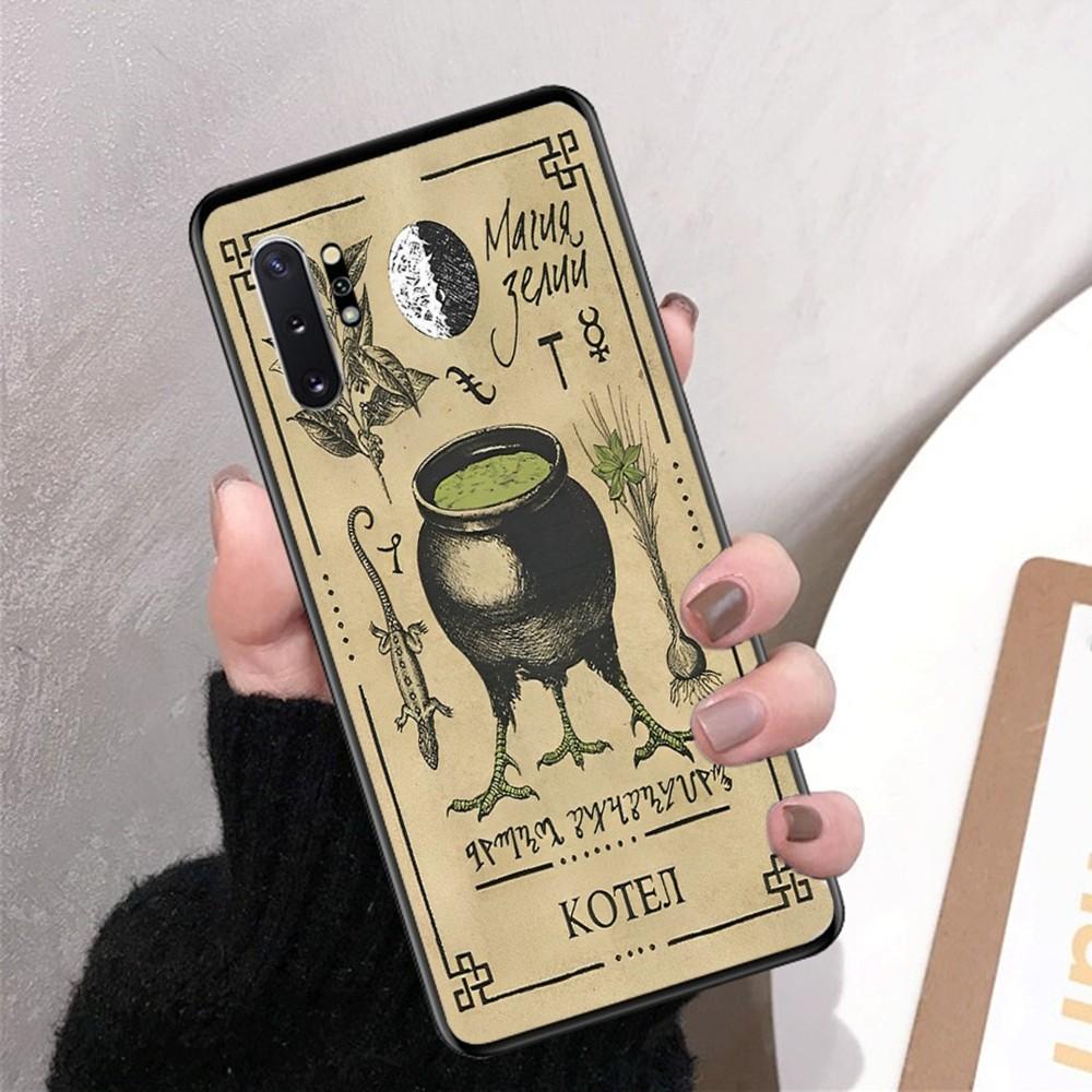 Retro Halloween Witch Phone Case For Samsung Note 8 9 10 20 pro plus lite M 10 11 20 30 21 31 51 A 21 22 42 02 03