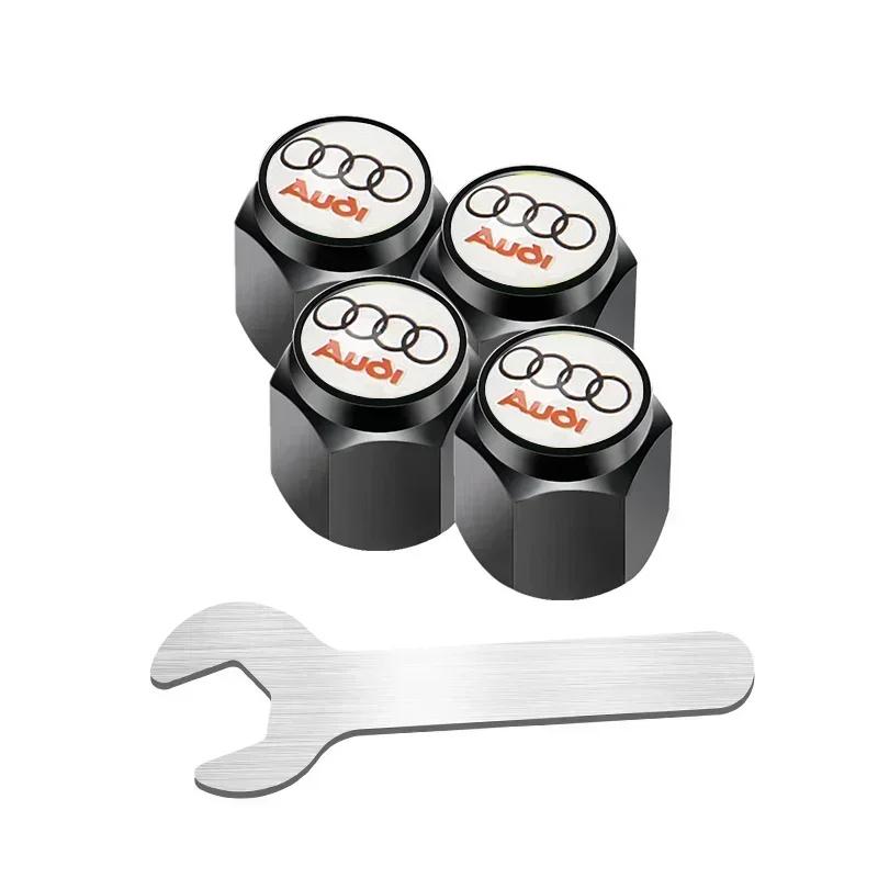 2026 Alloy Car Wheel Tire Valve Stem Caps Covers For S1 Sline R8 B6 Quattro TT A4 A5 A6 A3 A1 A7 S6 S8 S4 S2 RS3 RS5 Q3 Q5 Q7 2x