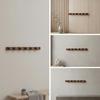 Coat Hook Rail with Sliding Hooks Decorative Wall Stylish for Entryway