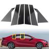 Car Pillar Posts Door Window Trim Moldings Anti Scratch Stickers For KIA Forte K3 - Replacement Accessories Glossy Black