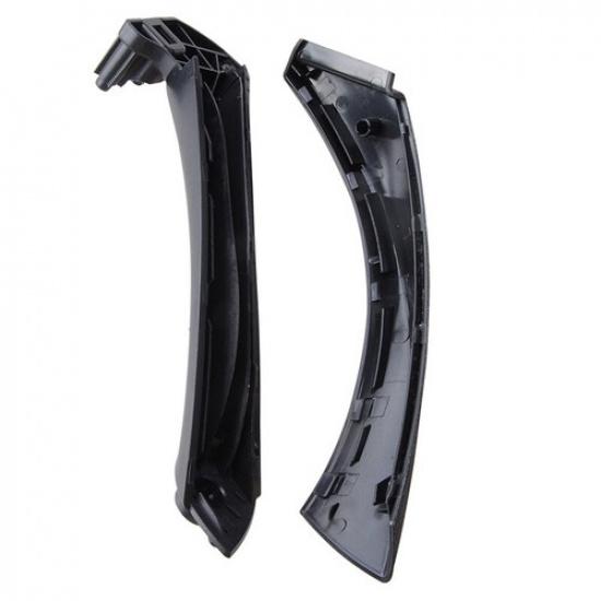Driver Side Inner Outer Door Panel Handle Pull Trim Cover For BMW E90 328i Black