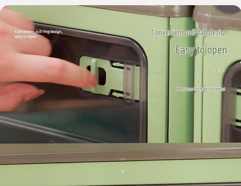 Plastic Folding Storage Box - Dustproof Quilt, Magazine, and Stationery Organizer for Home, Bedroom, and Dormitory.