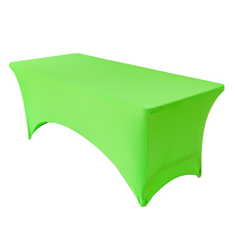 4-6FT Stretch Table Cover Set: Rectangular Elastic Tablecloth for Conference, Wedding, Banquet, Cocktail Events