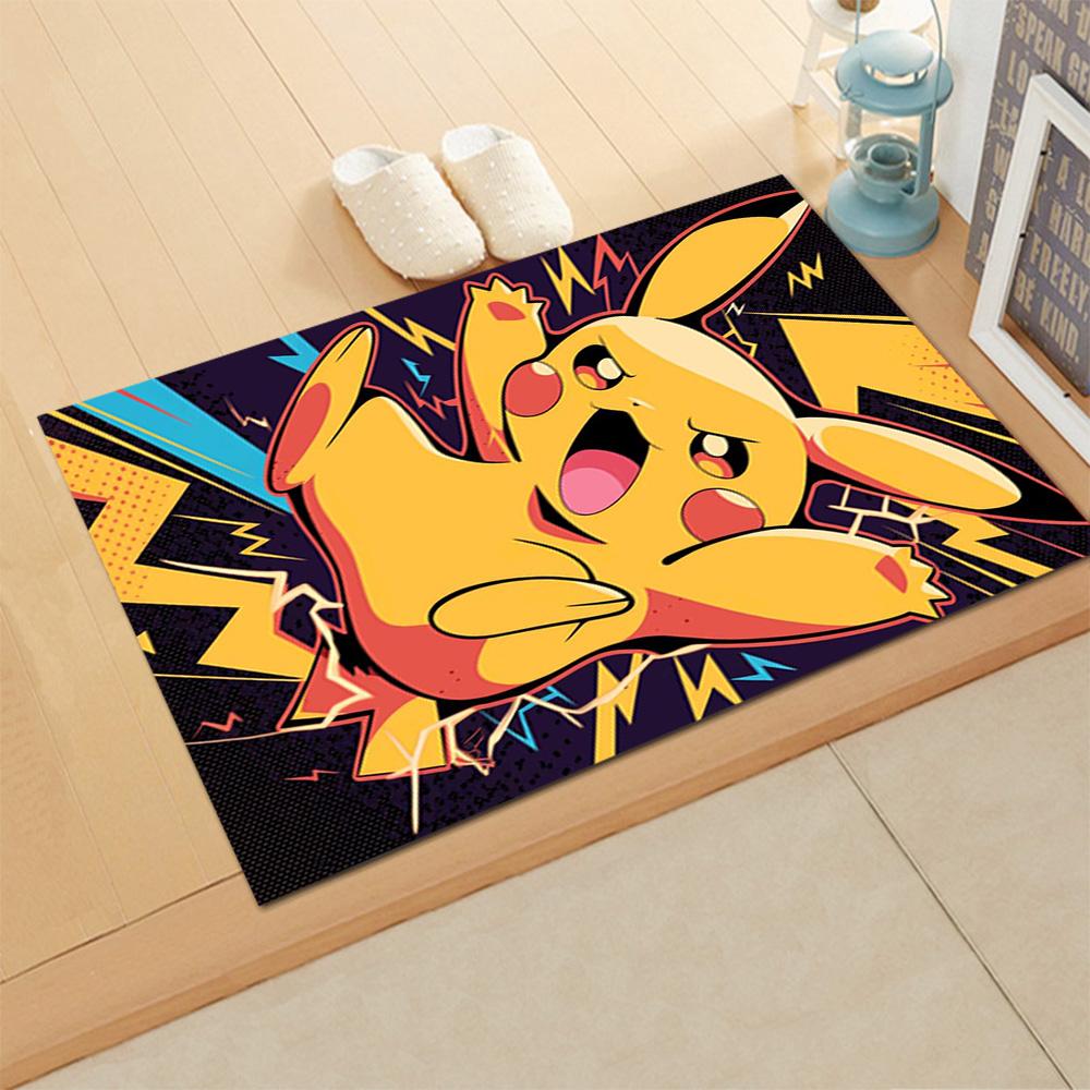 Alfombra Pikachu Ráfaga de Energía para salas de estar, dormitorios, decoración del hogar y como regalos.