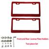 For US CA EU Version License Real Carbon Fiber Front Rear License Plate Panel Frame Decorative Cover Car Exterior Accessories