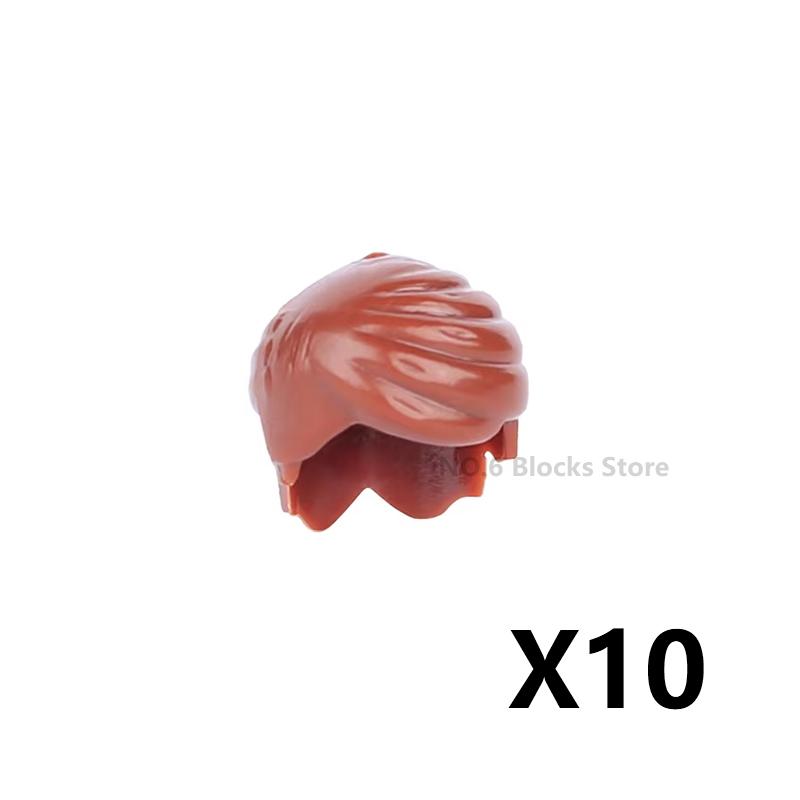 MOC City Figures Wear Accessories Building Blocks Beard Cloaks Boys Girls Trend Hairstyles DIY Mini Compatible Bricks Toys Gifts