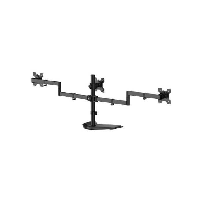 Support de table - aisens - dt27tsr-287 - rotatif et inclinable - pour 3 écrans - charge 10 kg