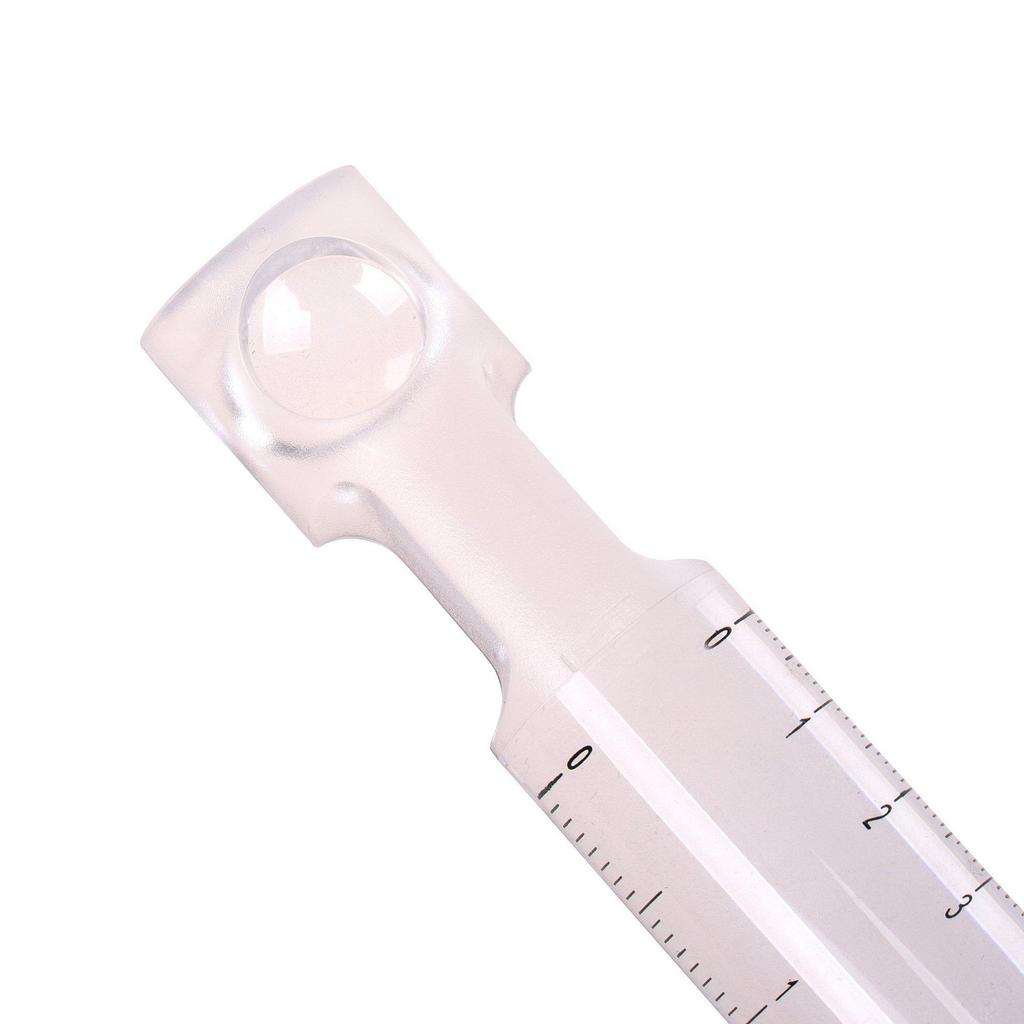 15CM Acrylic Transparent Ruler with Scale: Multifunctional Handheld Magnifier for Measurement and Teaching