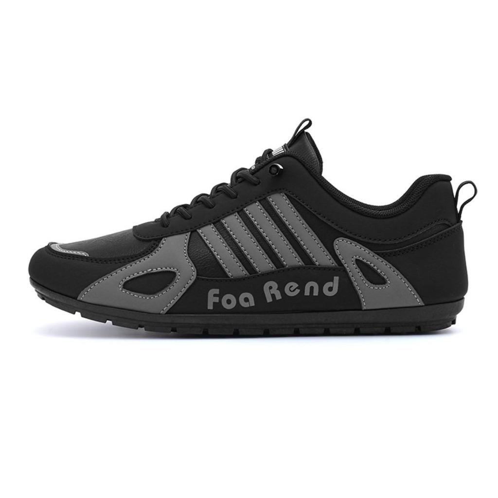 Men's Waterproof and Anti Slip Sports Running Casual Black Board Shoes Work Soft Soled Travel Trendy Shoes