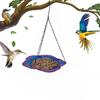 Yousheng Bee Watering Station with Vivid Flower Design Stable Hanging Feeder Windproof Bee Bath Feeders Butterfly Bath Bowl Easy Installation Feeder