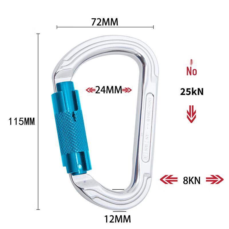Outdoor Climbing Pear-Shaped Auto-Lock Carabiner
