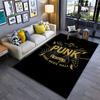 Punk Rebel Music Hall Carpet Suitable As a Non-slip Mat for the Living Room or Bedroom Sofa