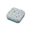 Eco-Friendly Candy Storage Box Square Shape Durable Flip Top Tin Box Metal Material Mini Sealed Jars for Home Organization