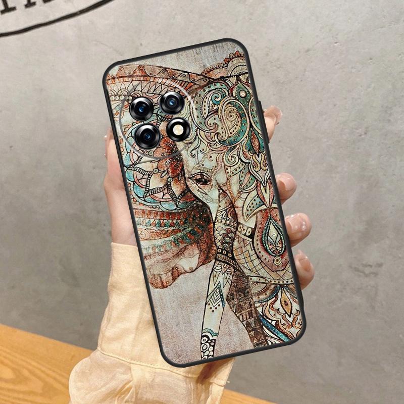 

Elephant Mandala Aztec Case For OnePlus 15 15R 13R 13 13T 12 12R 11 10 9 Pro 10T Nord 5 CE 4 2 3 Lite N20 N30 Cover OnePlus 12R