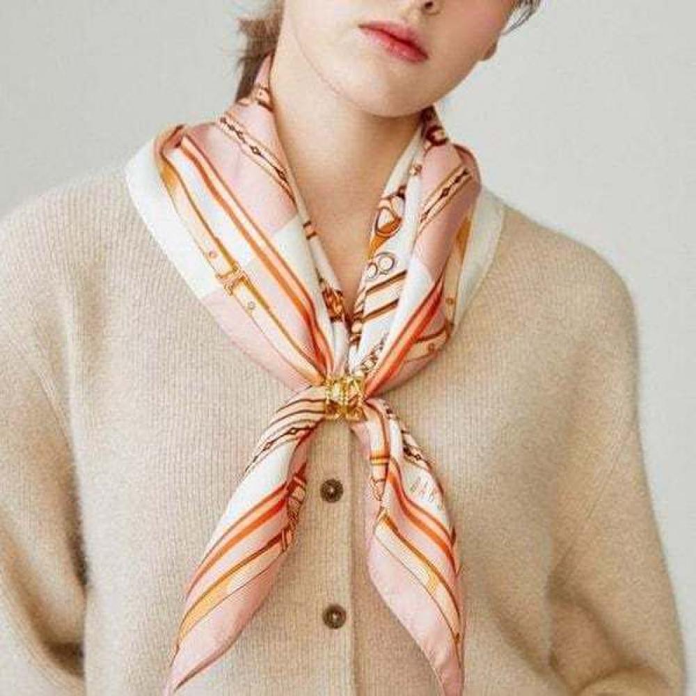 Daks Pink Dd Chain Scarf   Ring Set Dcsc5f702p2 Single option