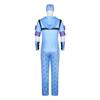 Anime Cosplay Costume Set Blue Short-sleeve Shirt Pants Gloves And Headscarf Set Anime Convention Clothes Halloween Costume